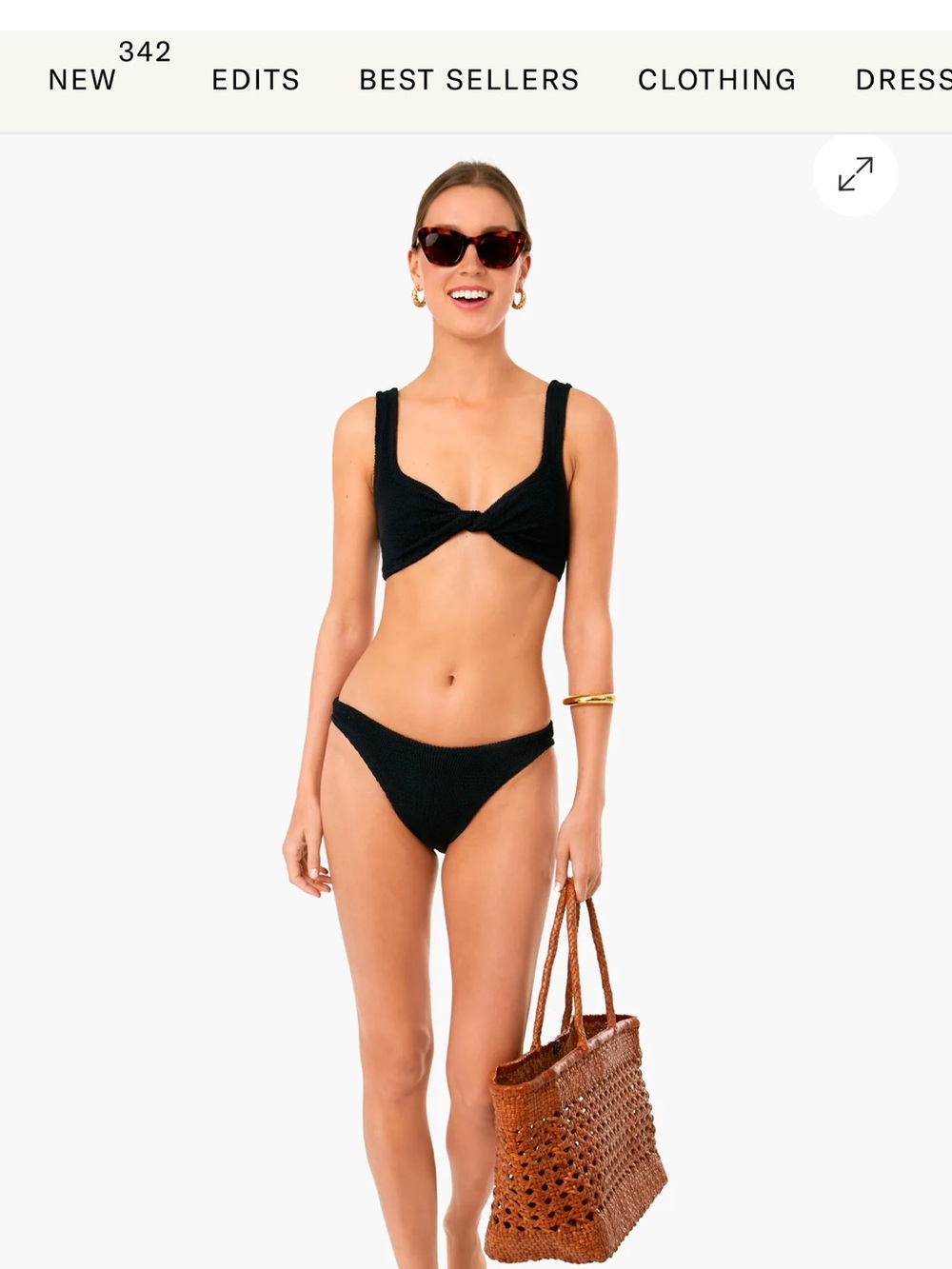 Hunza G Juno bikini - NWT! Black - Picture 3 of 5